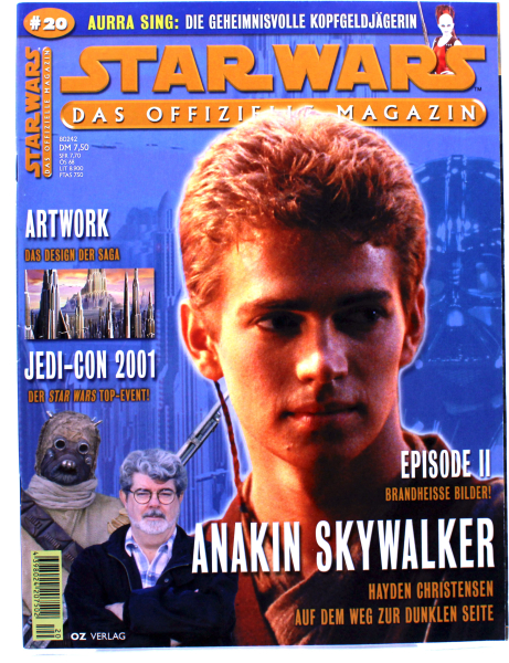 Star Wars - das offizielle Magazin vom OZ Verlag Nr. 20: Anakin Skywalker - Hayden Christensen auf dem Weg zur dunklen Seite